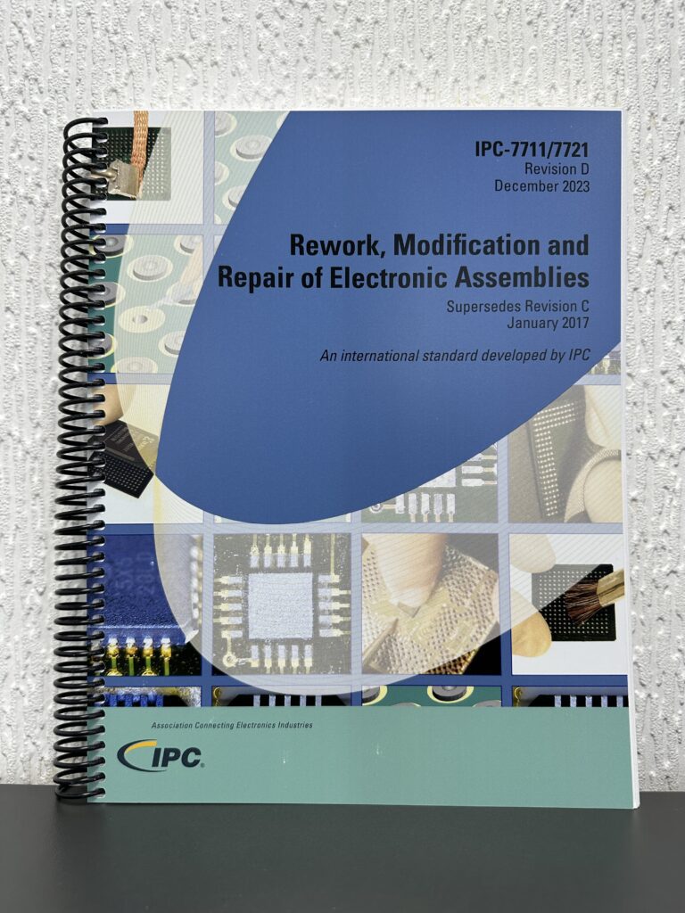 a copy of the IPC 7711/7721 rework standards book